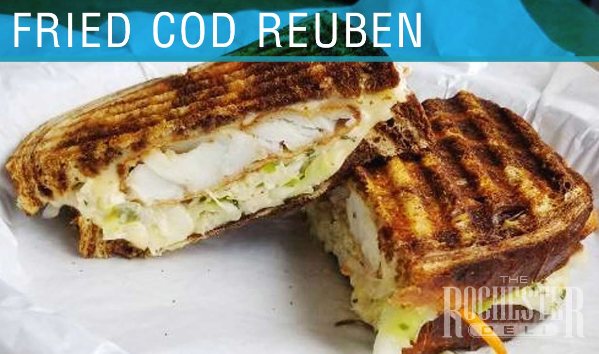 Fried Cod Reuben